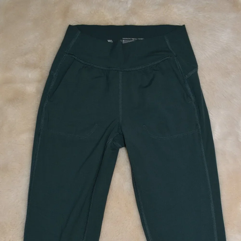 Girls Highrise Joggers Size 8 Full length Green Lightweight Activewear Pants